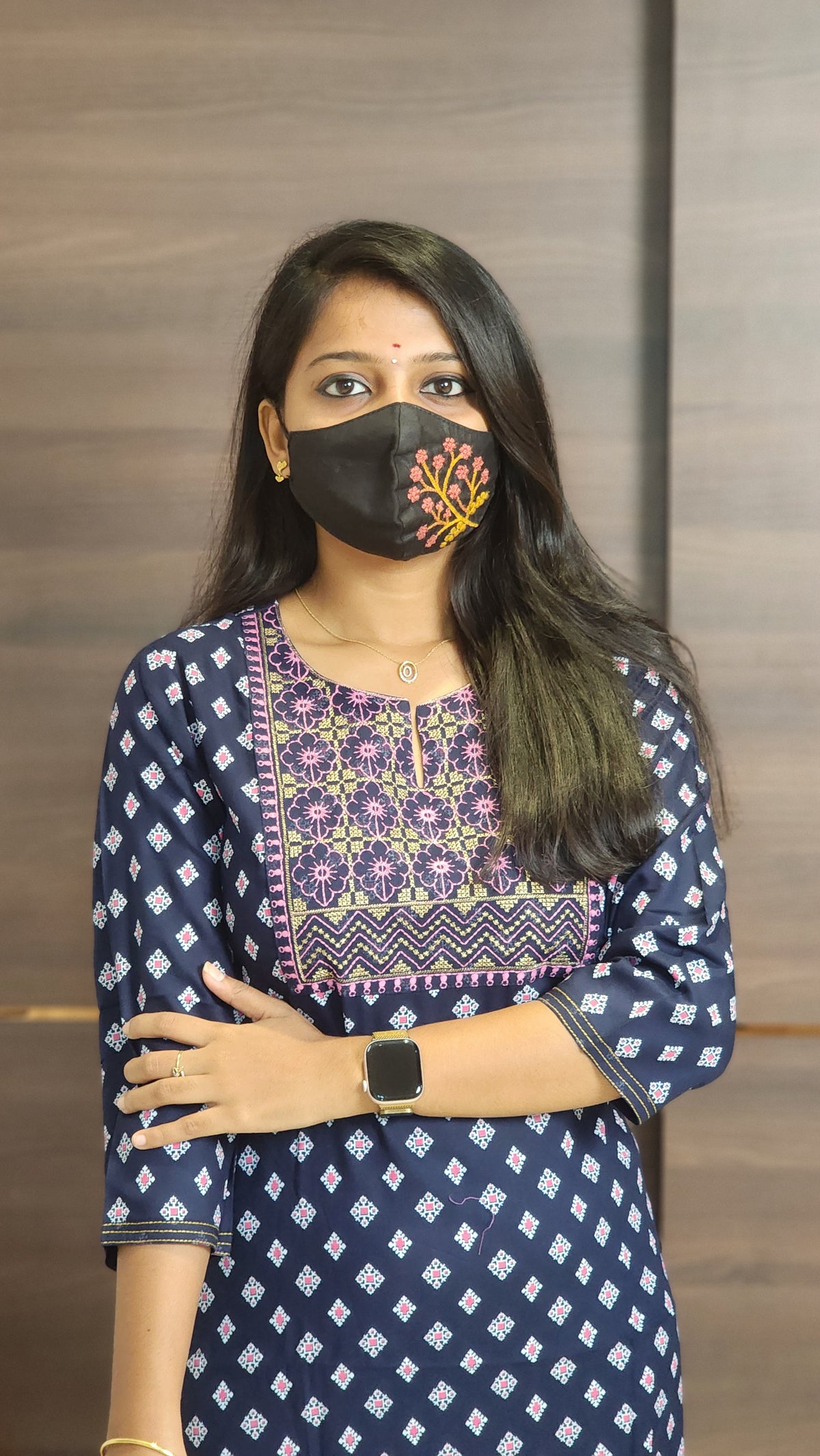 Office Wear kurti-Embroidery kurti(10211)