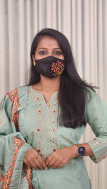 Salwar Set (kurti+pant+dupatta)(10423)