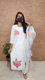 Salwar Set (kurti+pant+dupatta)(10487)