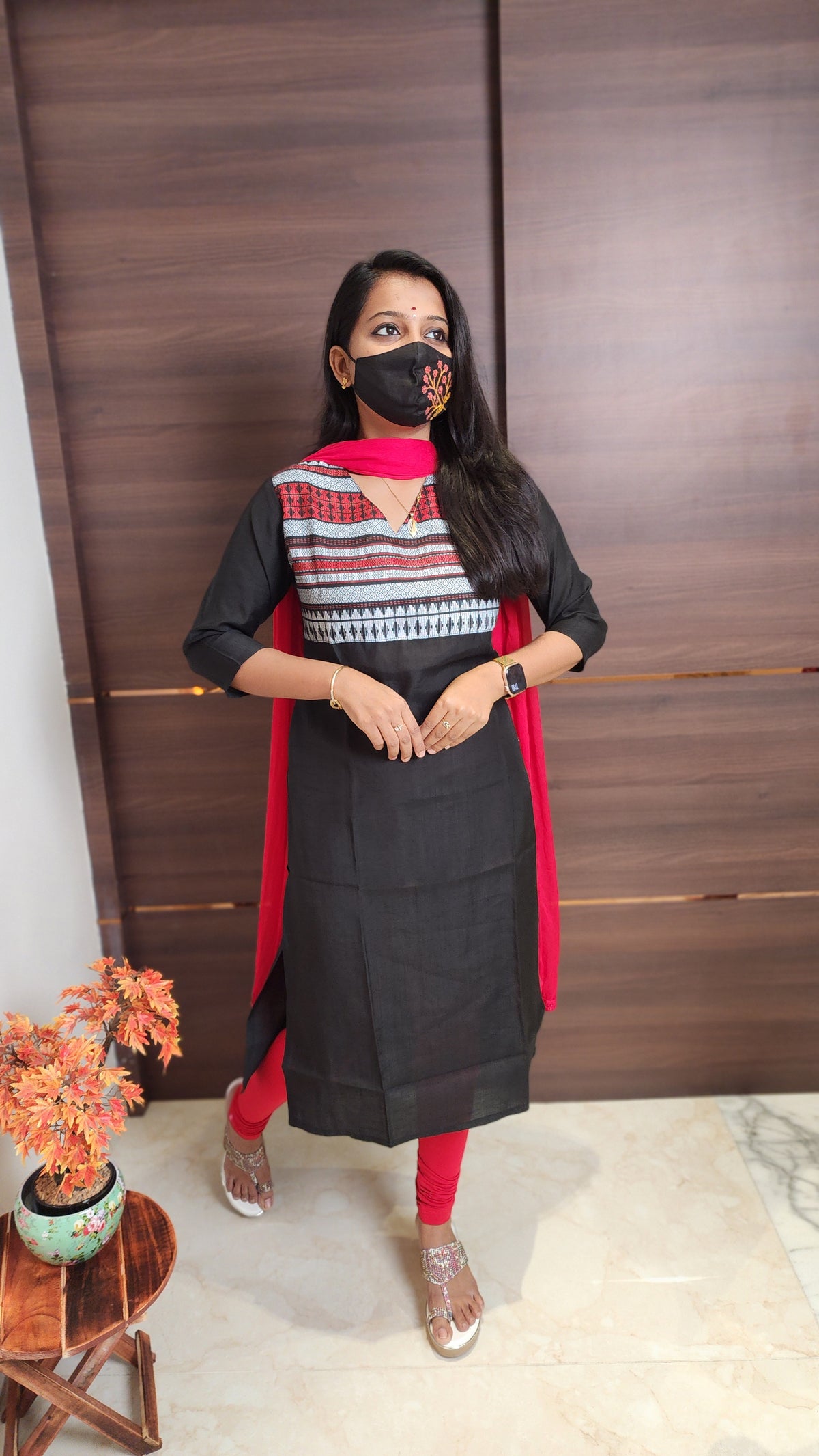 Office Wear kurti-Embroidery kurti(10641)