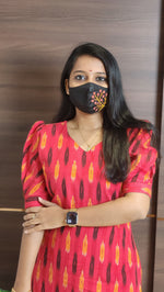 Ikkat Cotton Kurti (10825)