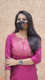 Office Wear kurti-Embroidery kurti(11039)