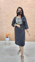 Office Wear kurti-Embroidery kurti(11038)