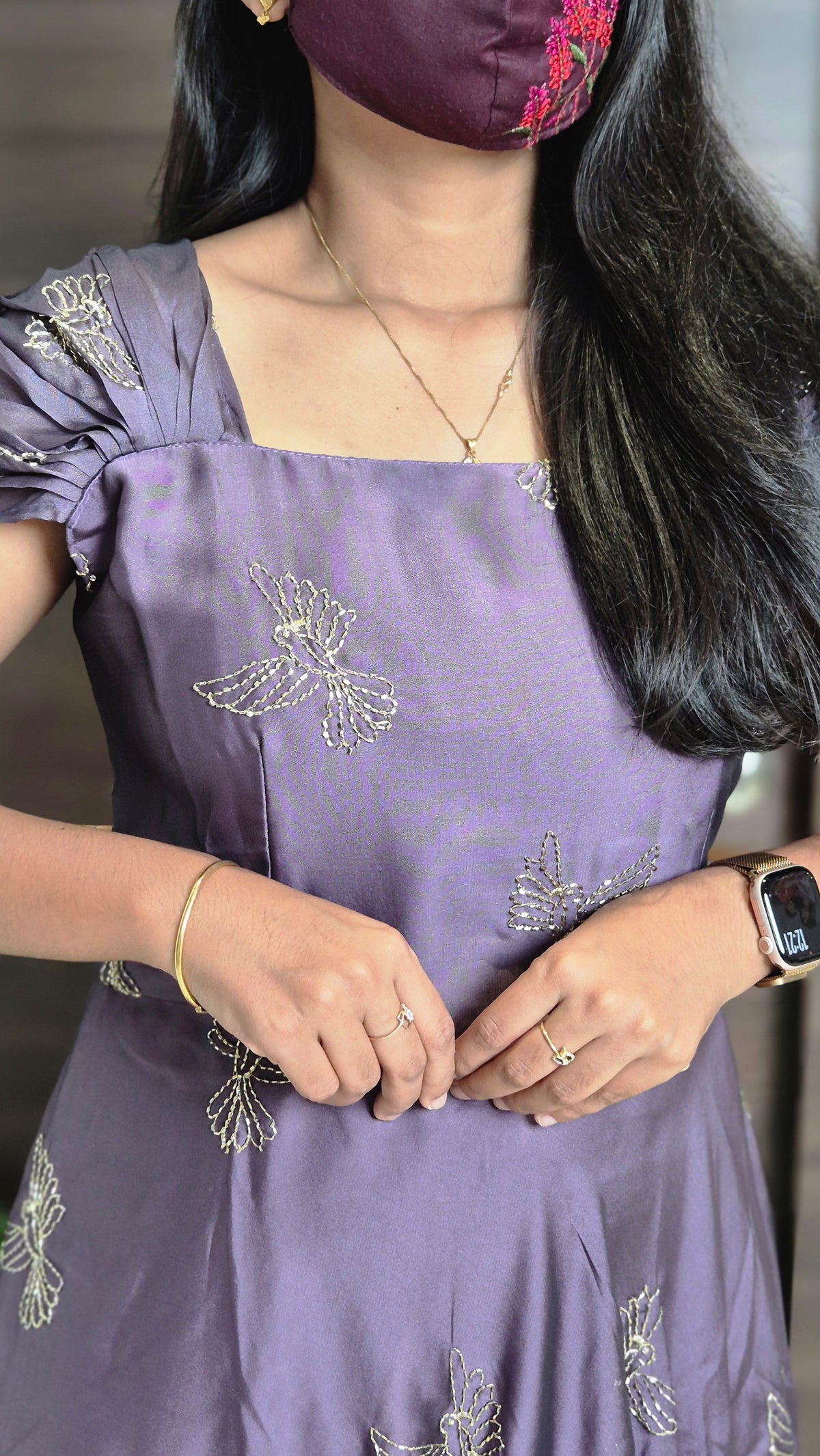 Golden sparrow frock(11336)