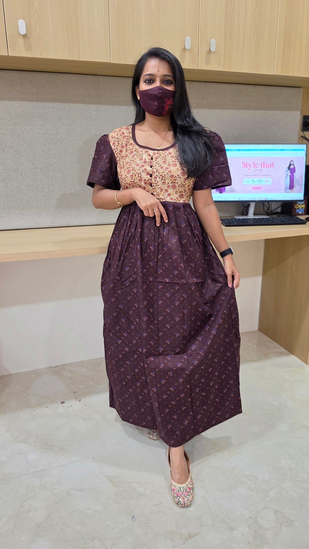 Tulip Frock Nighty(10223)