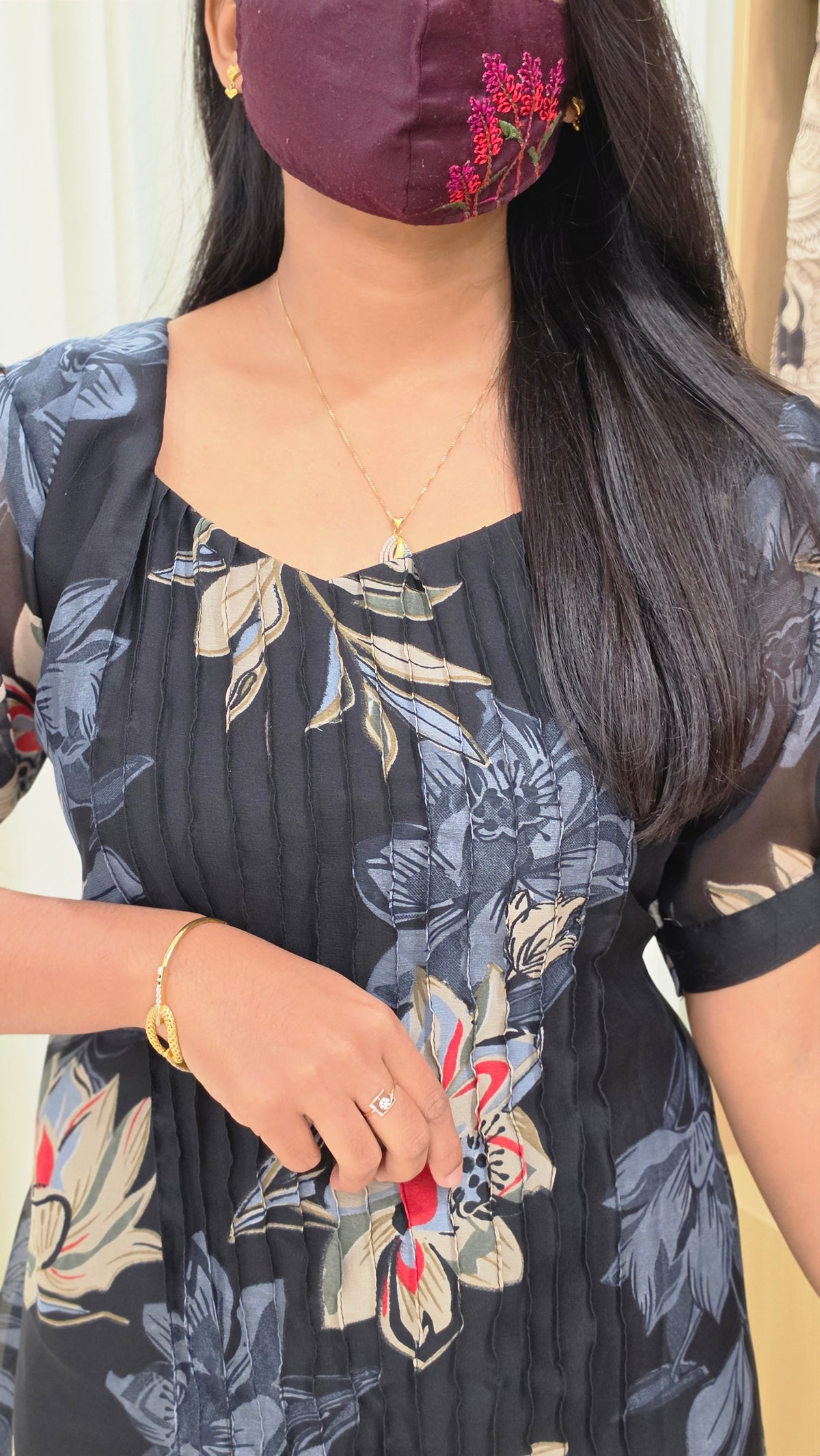 Floral Muse kurti(12649)