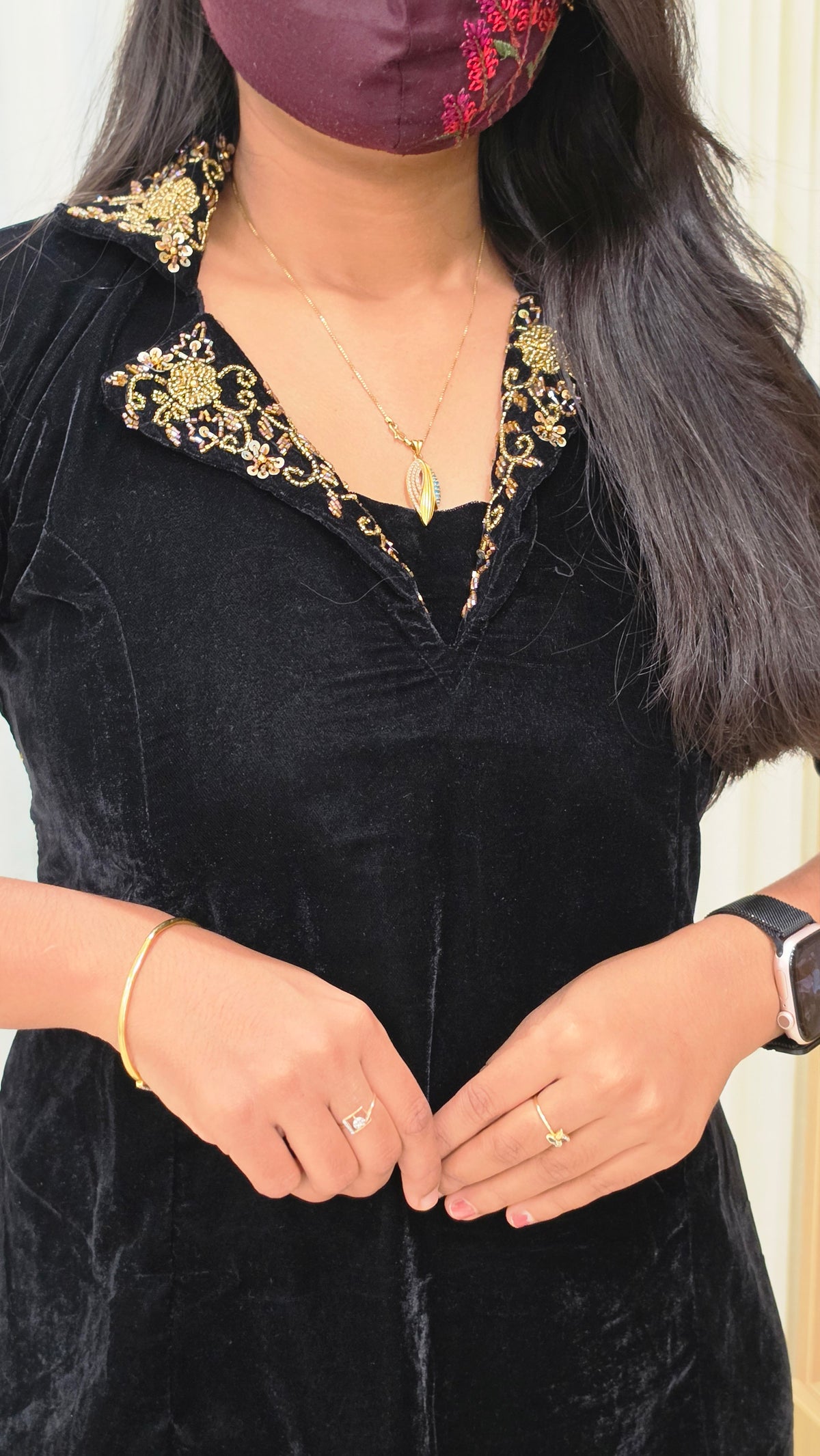 Party wear(12853)(black)