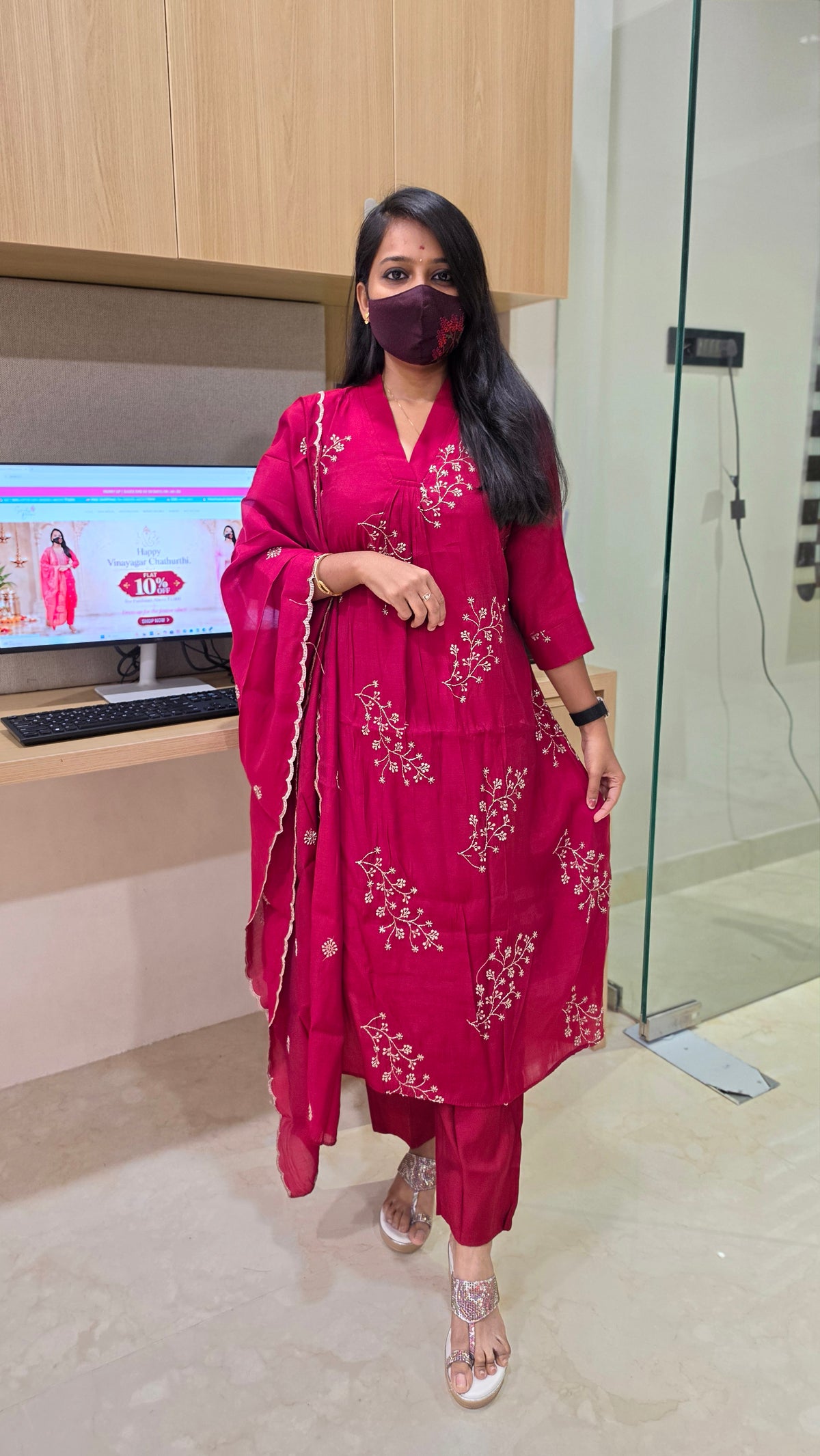 Ethinic Salwar set(13106)