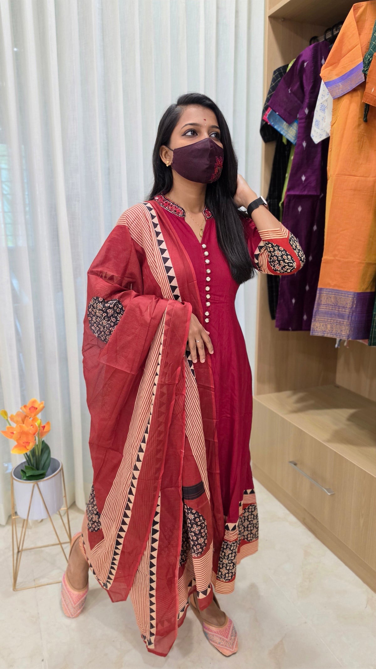 Anarkali salwar set(13197)