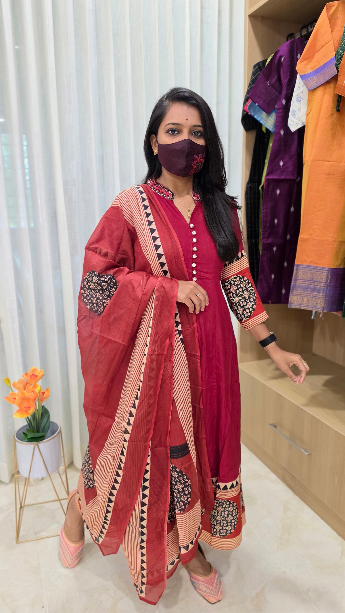 Anarkali salwar set(13197)