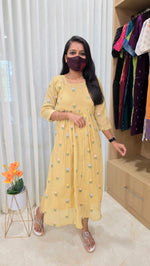 bud rose kurti(13405)