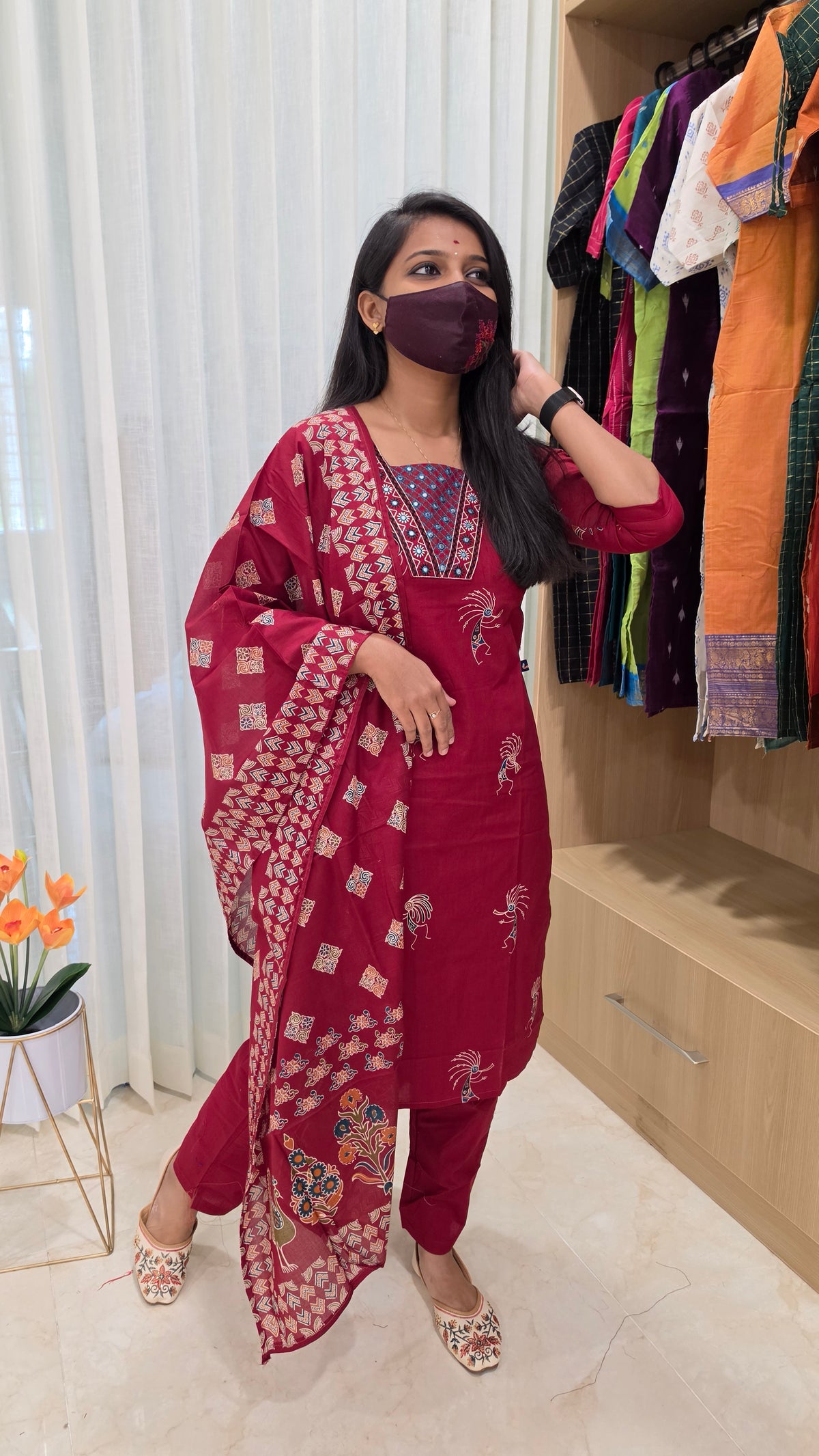 Cotton salwar set(13274)