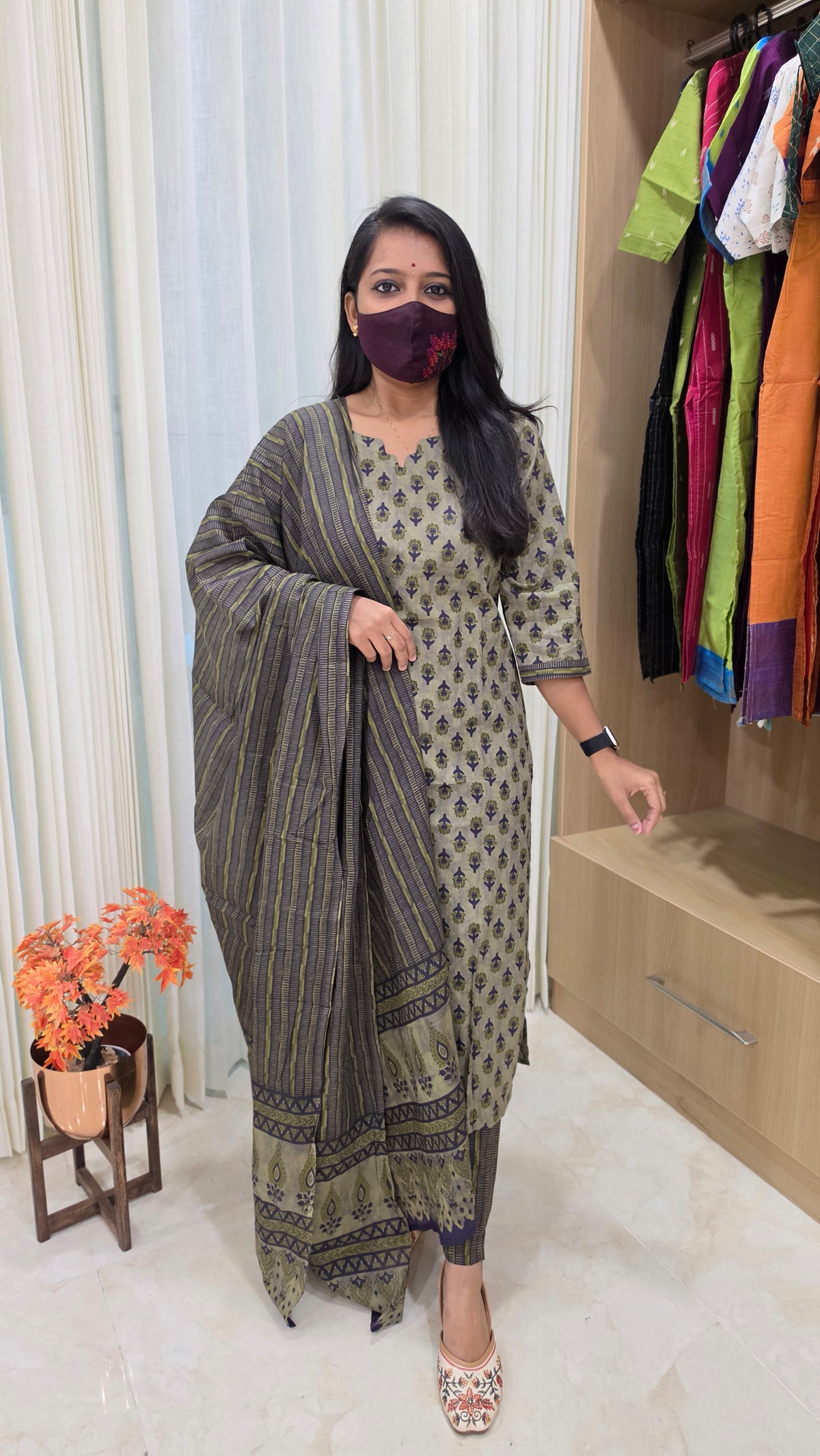 Cotton Salwar Set(13393)