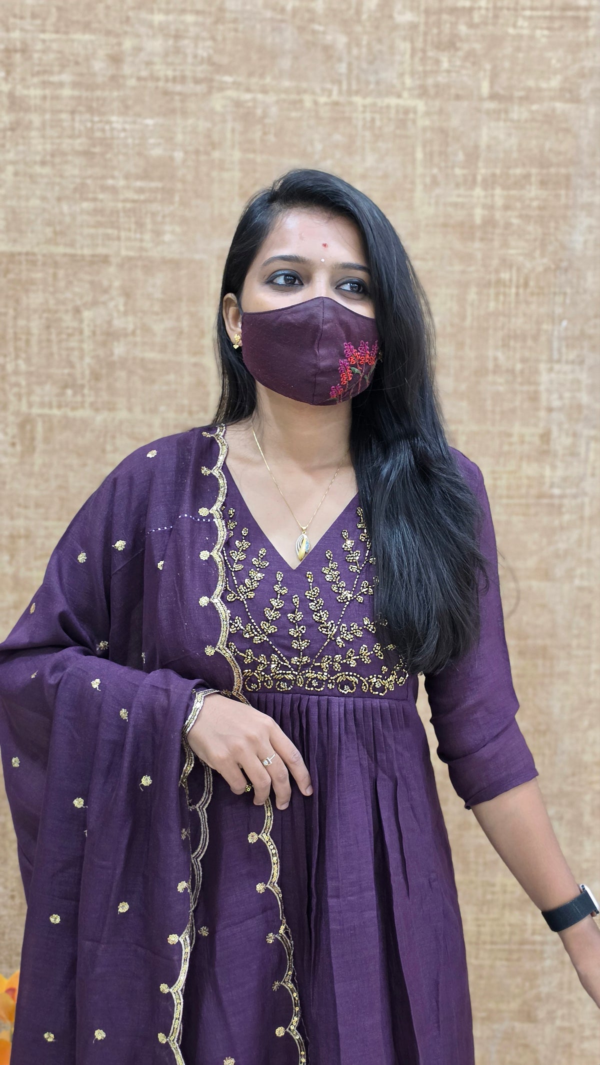 Salwar Set (Kurti+Dupatta)(13566)