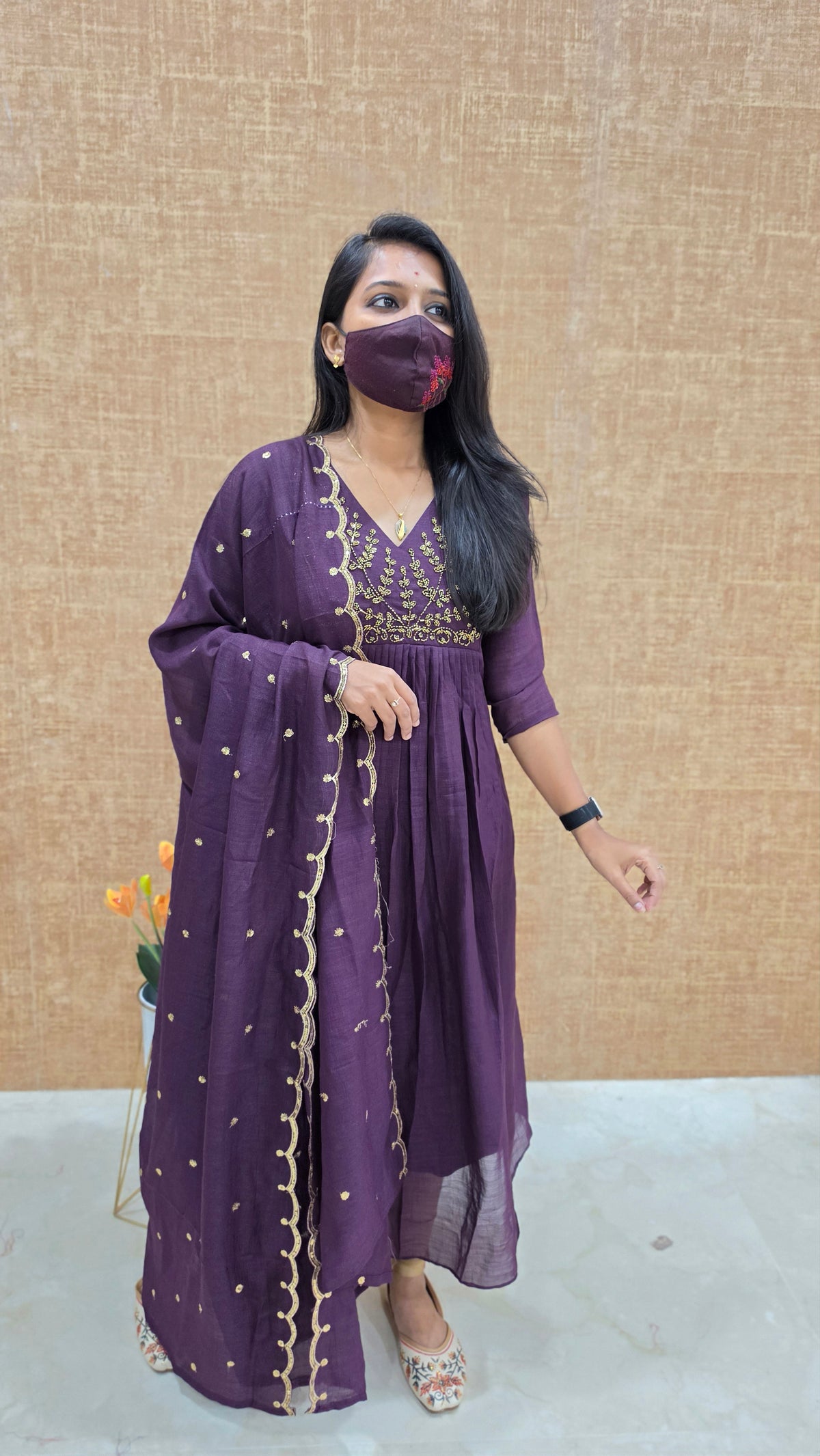 Salwar Set (Kurti+Dupatta)(13566)