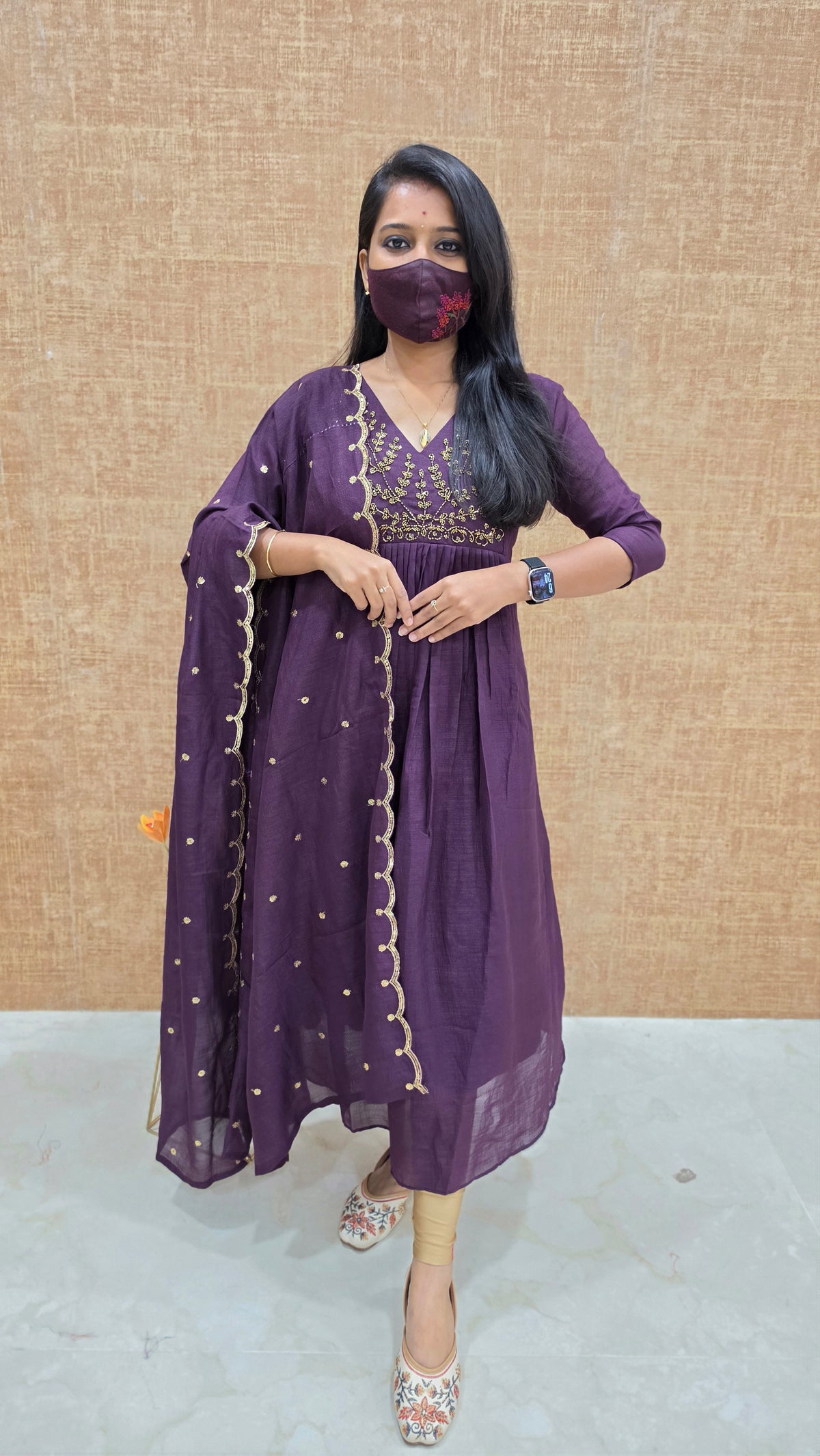 Salwar Set (Kurti+Dupatta)(13566)