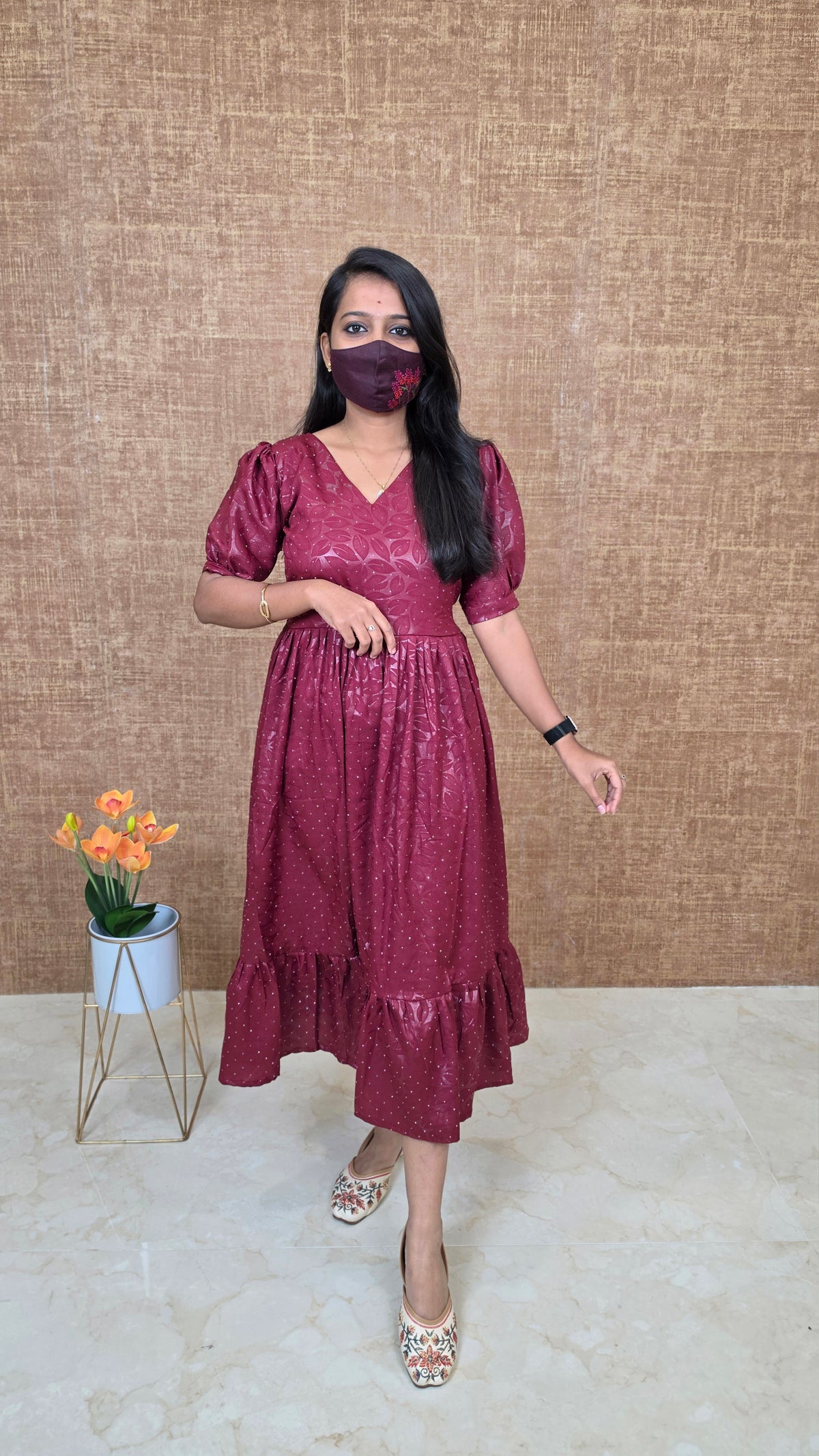 Western wear frock(13644)