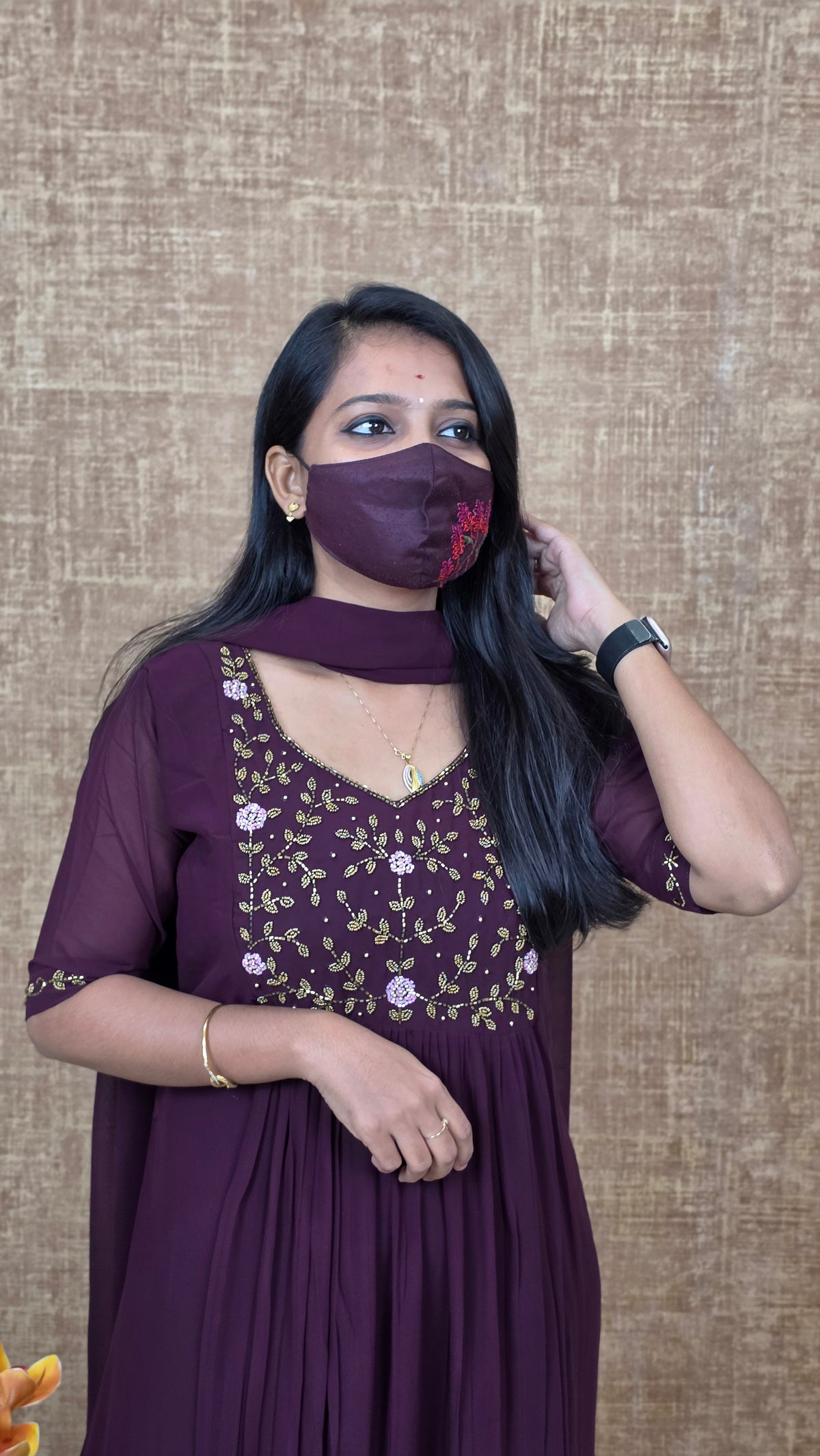 Salwar Set (Kurti+Dupatta)(13640)