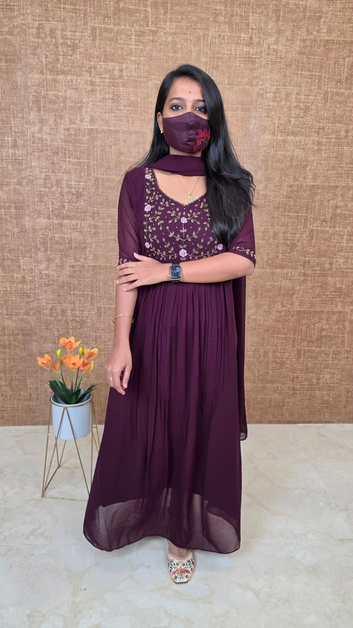 Salwar Set (Kurti+Dupatta)(13640)