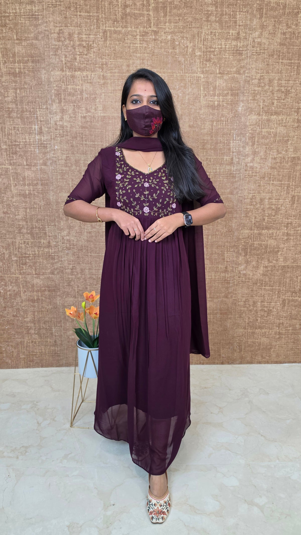 Salwar Set (Kurti+Dupatta)(13640)