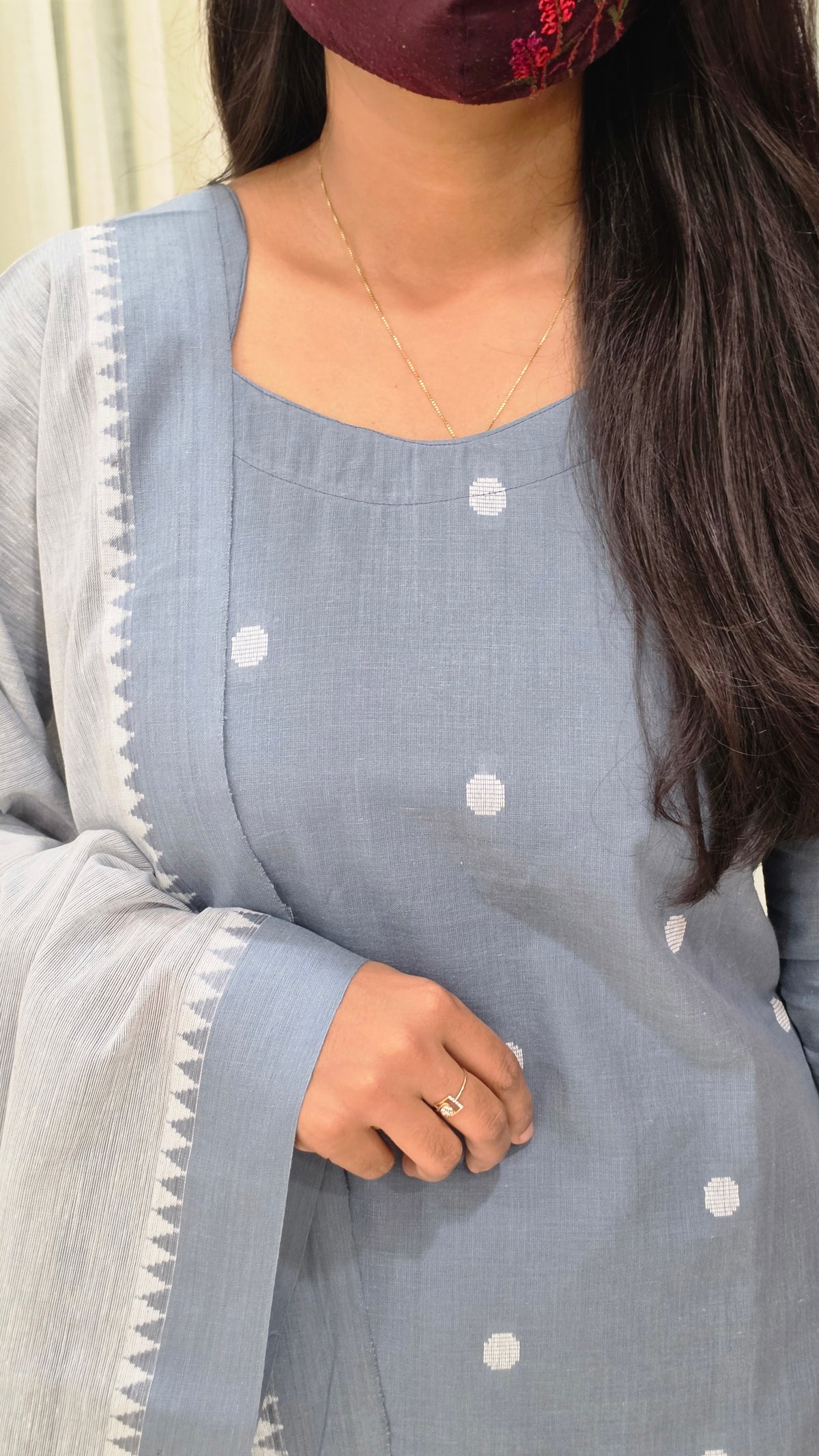 Handloom cotton Salwar Set(13759)