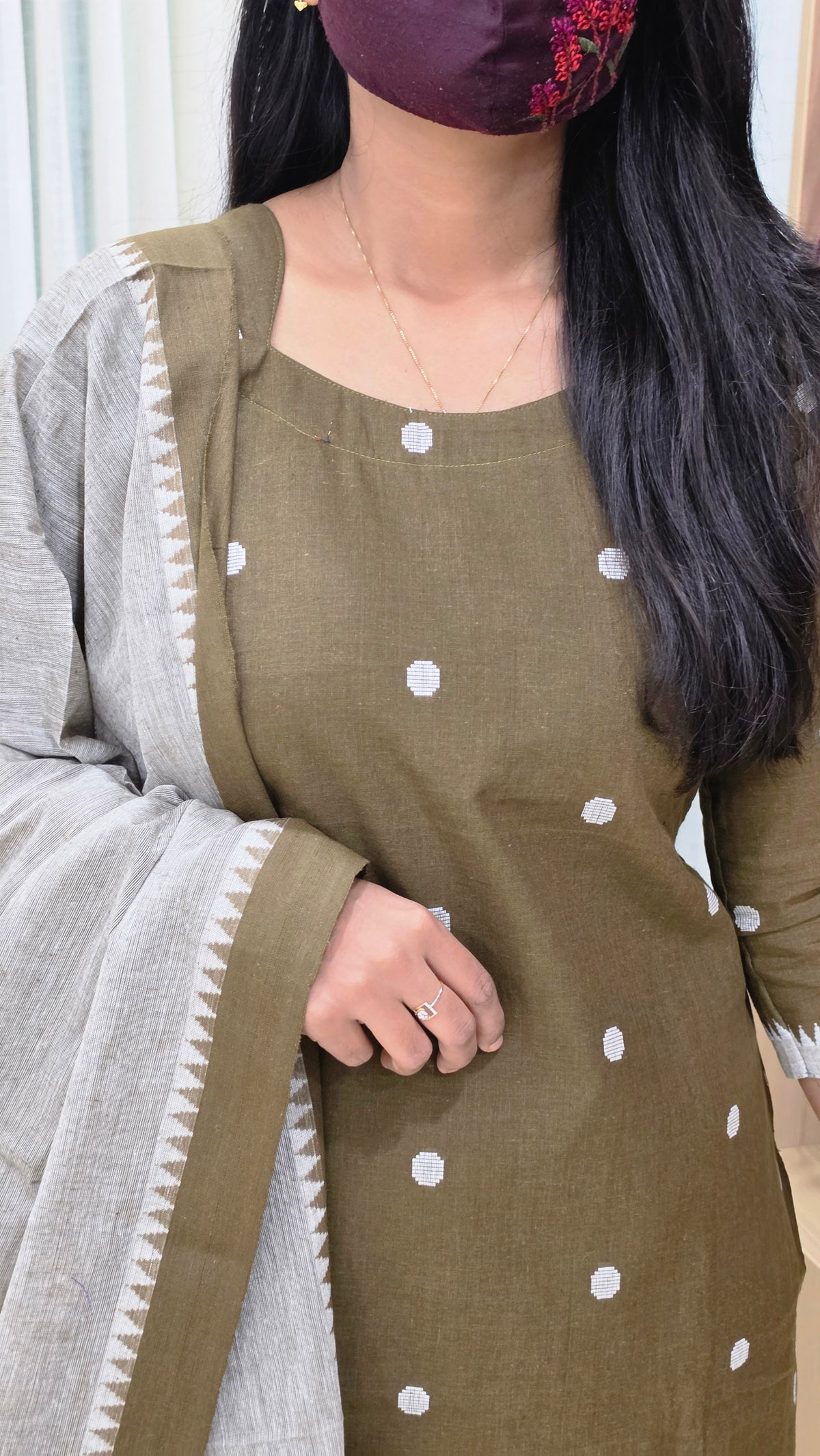 Handloom cotton Salwar Set(13760)