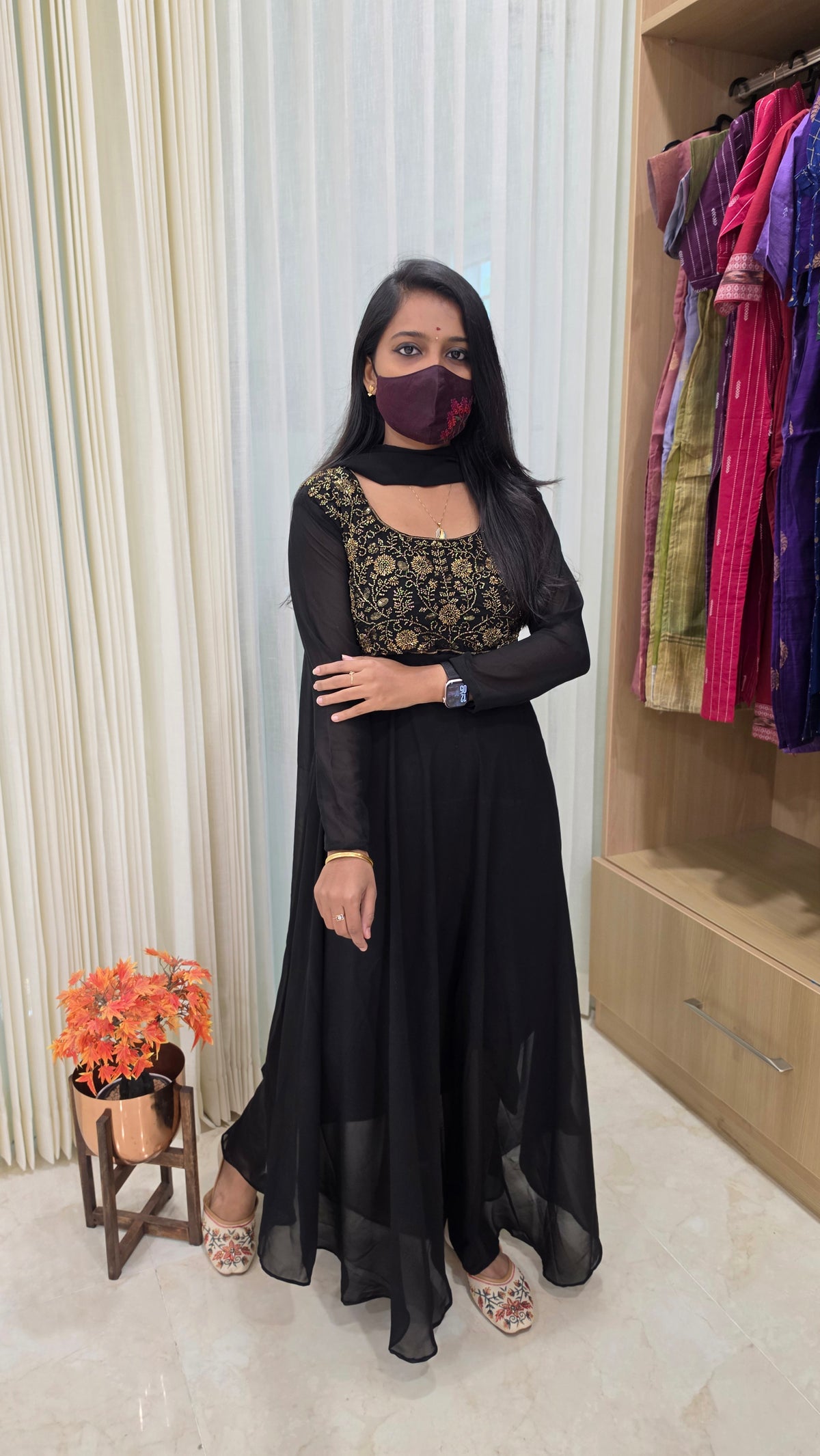 Ethnic Salwar set(Kurti+Dupatta)(13957)