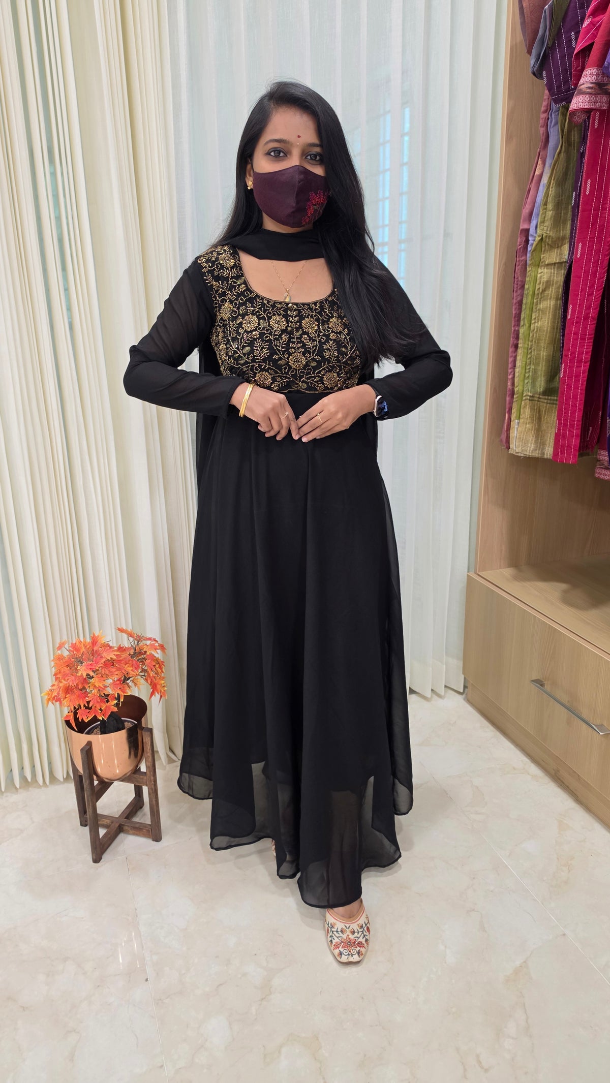 Ethnic Salwar set(Kurti+Dupatta)(13957)