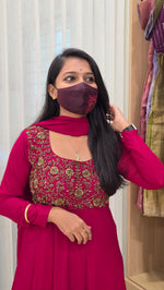 Ethnic Salwar set(Kurti+Dupatta)(13958)