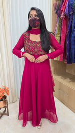 Ethnic Salwar set(Kurti+Dupatta)(13958)