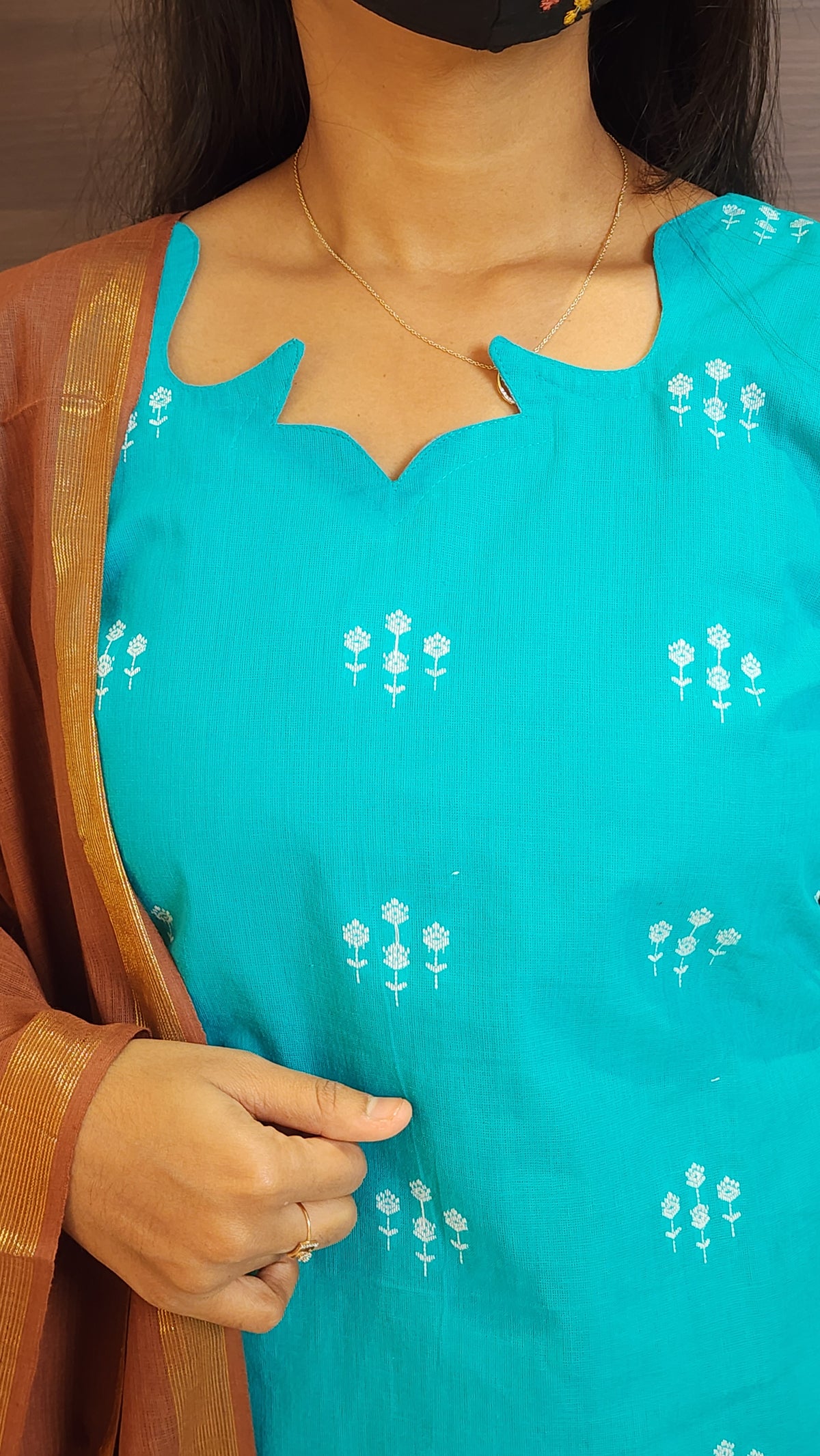 Handloom cotton Salwar Set(10178)