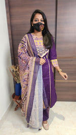 Salwar Set (kurti+pant+dupatta)(10416)c