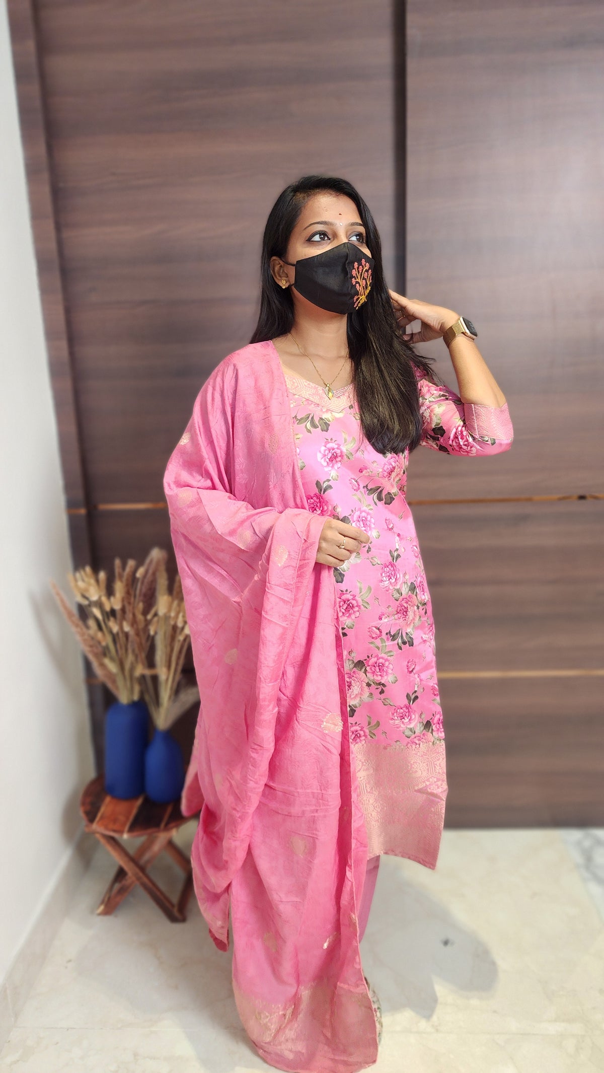 Salwar Set (kurti+pant+dupatta)(10377)c3