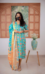 *Salwar Set (kurti+Dupatta) (8752)*