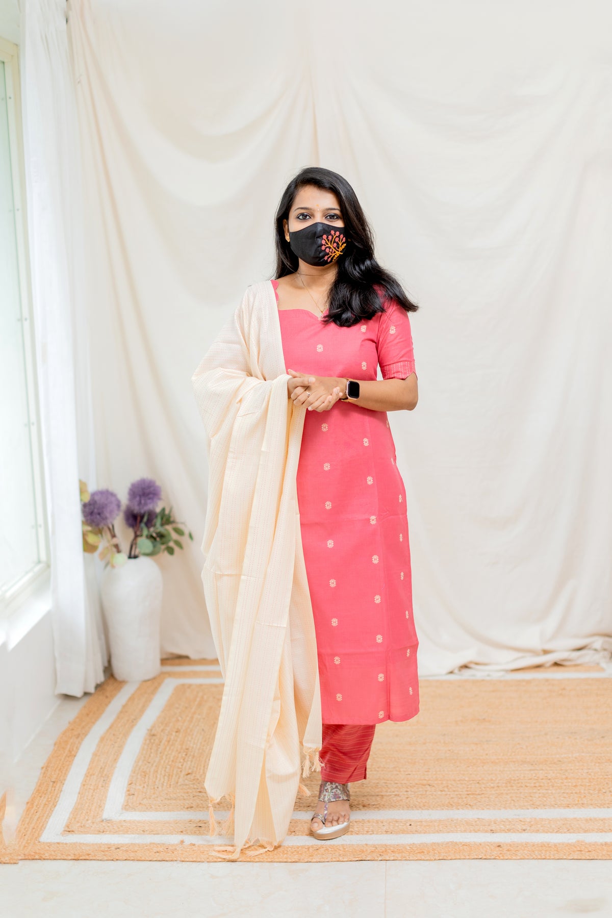 Handloom cotton Salwar Set(7034)