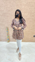 Kalakari Floral Short Top (9627)