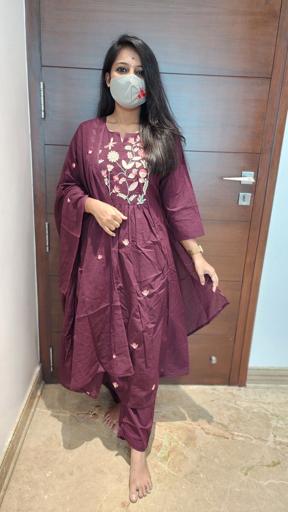 Cotton salwar set (11048)