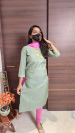 Office Wear kurti-Embroidery kurti (10350)