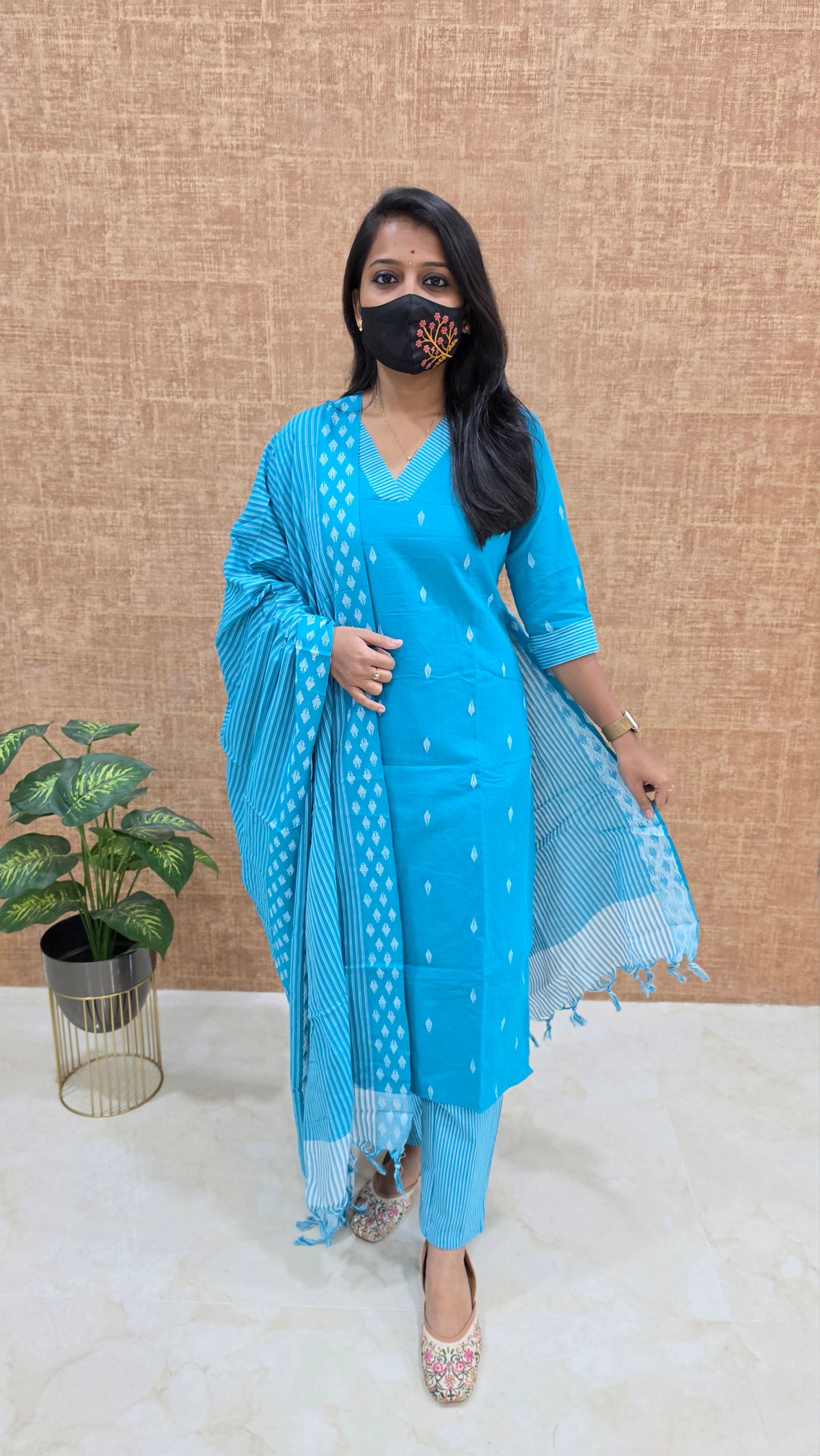 Handloom Cotton Salwar set (11567)