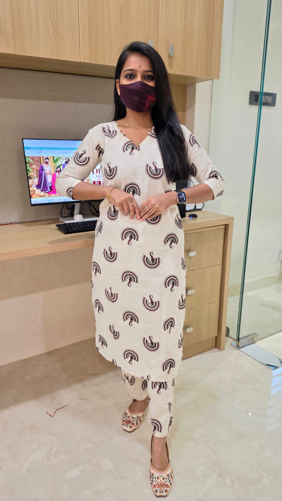 Warli cotton cordset(13521)