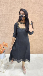 Jewel Neck kurti (9406)c