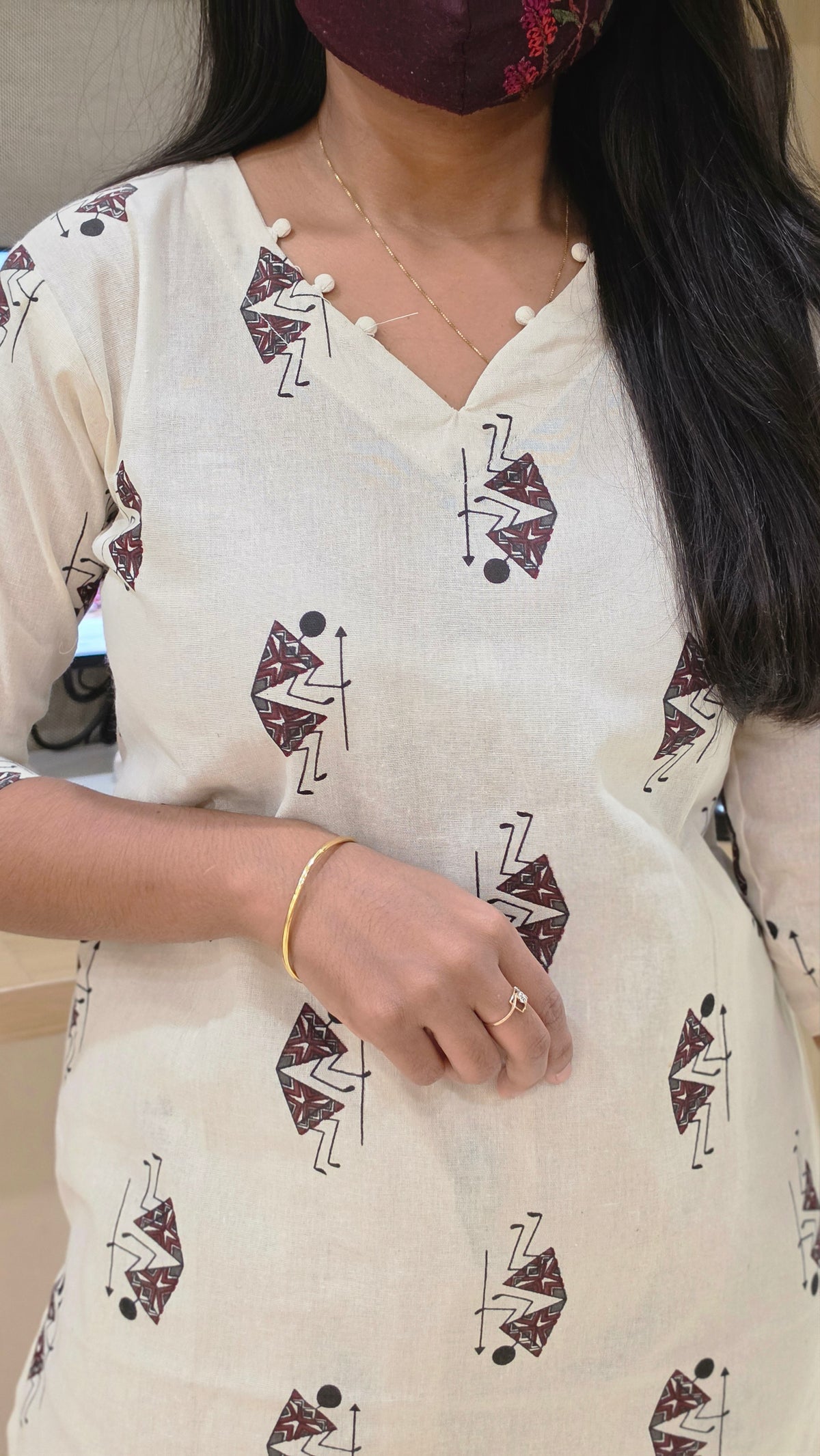 Warli cotton cordset(13523)