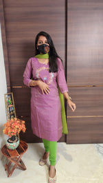 Office Wear kurti-Embroidery kurti (10349)
