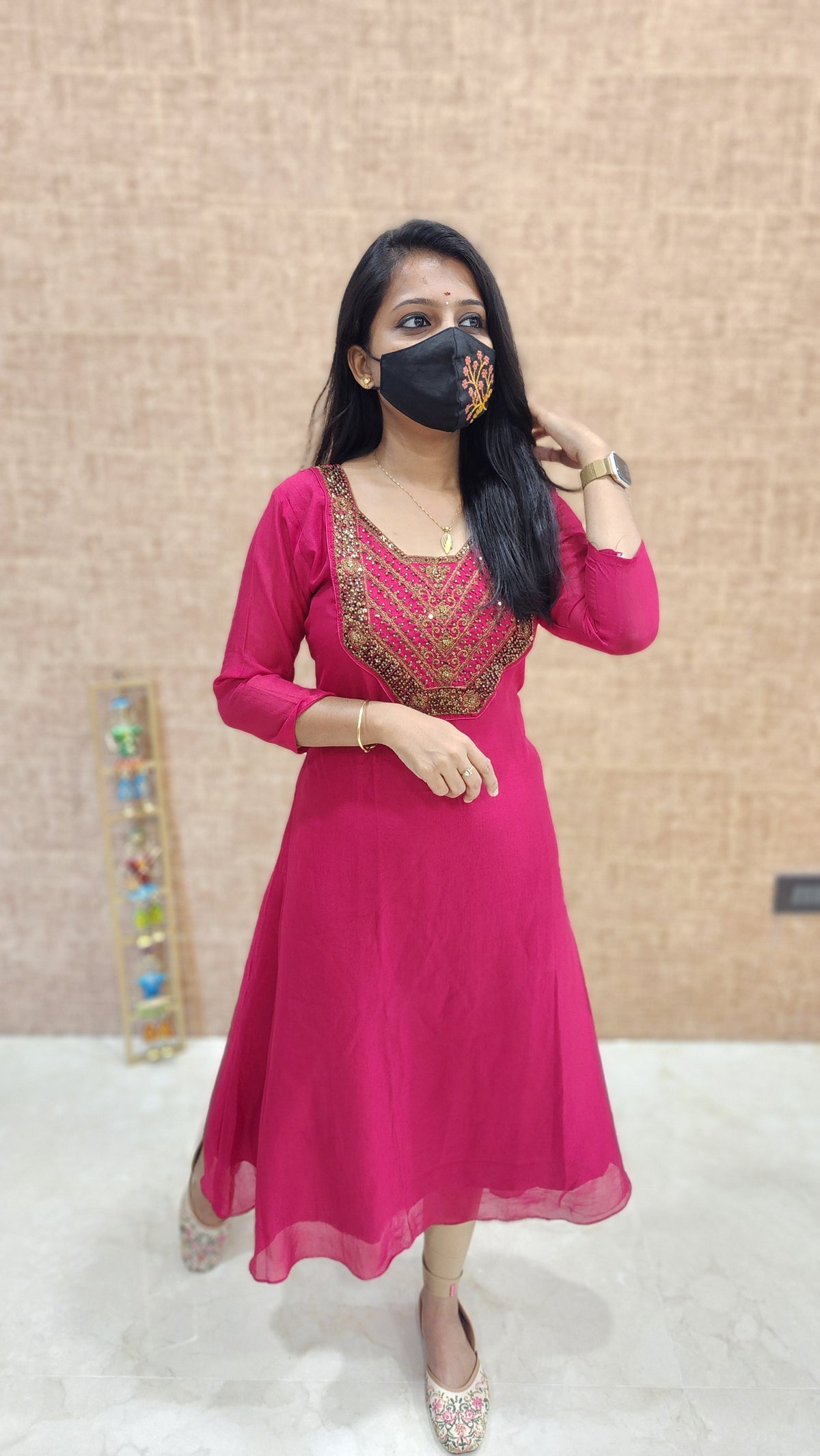 Festive Sale-Handwork kurti (9609)