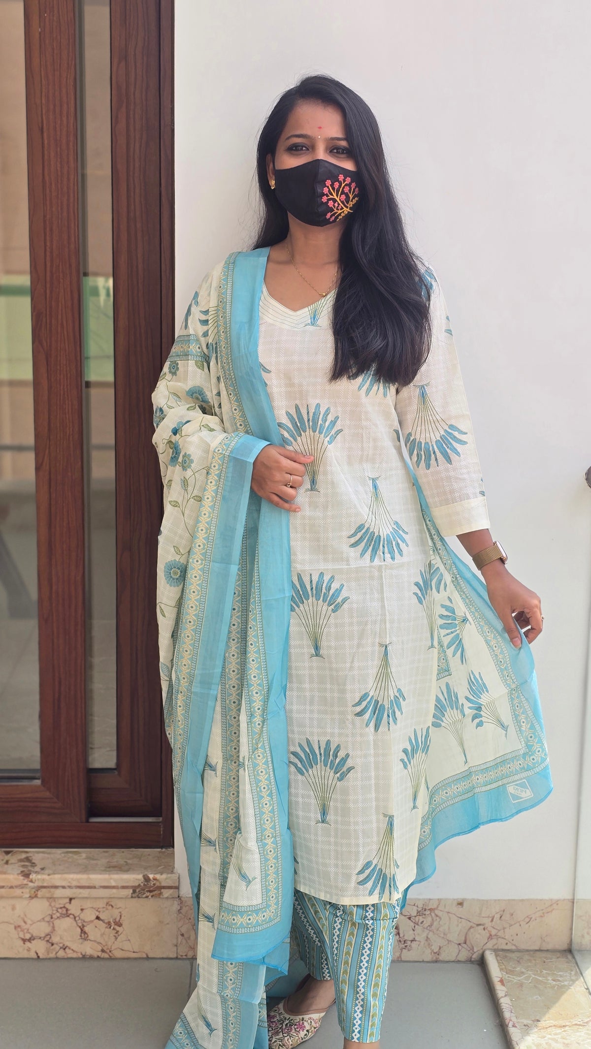 Cotton salwar set (11186)