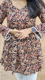 Kalakari Floral Short Top (9627)