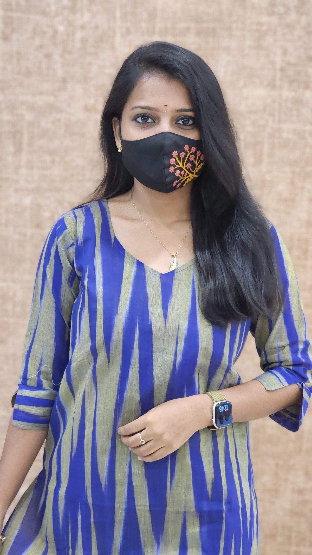 Ikkat Cotton kurti (9740)