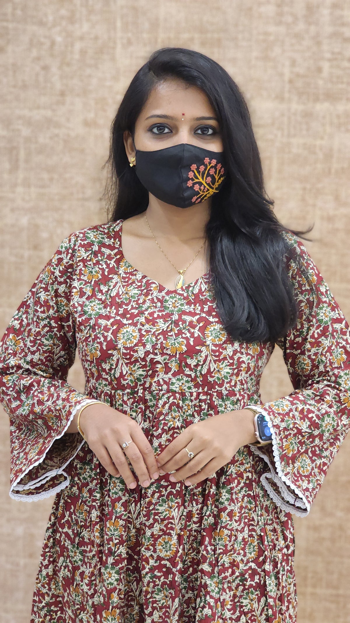 Kalakari Floral Short Top (9626)