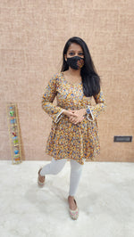 Kalakari Floral Short Top (9628)