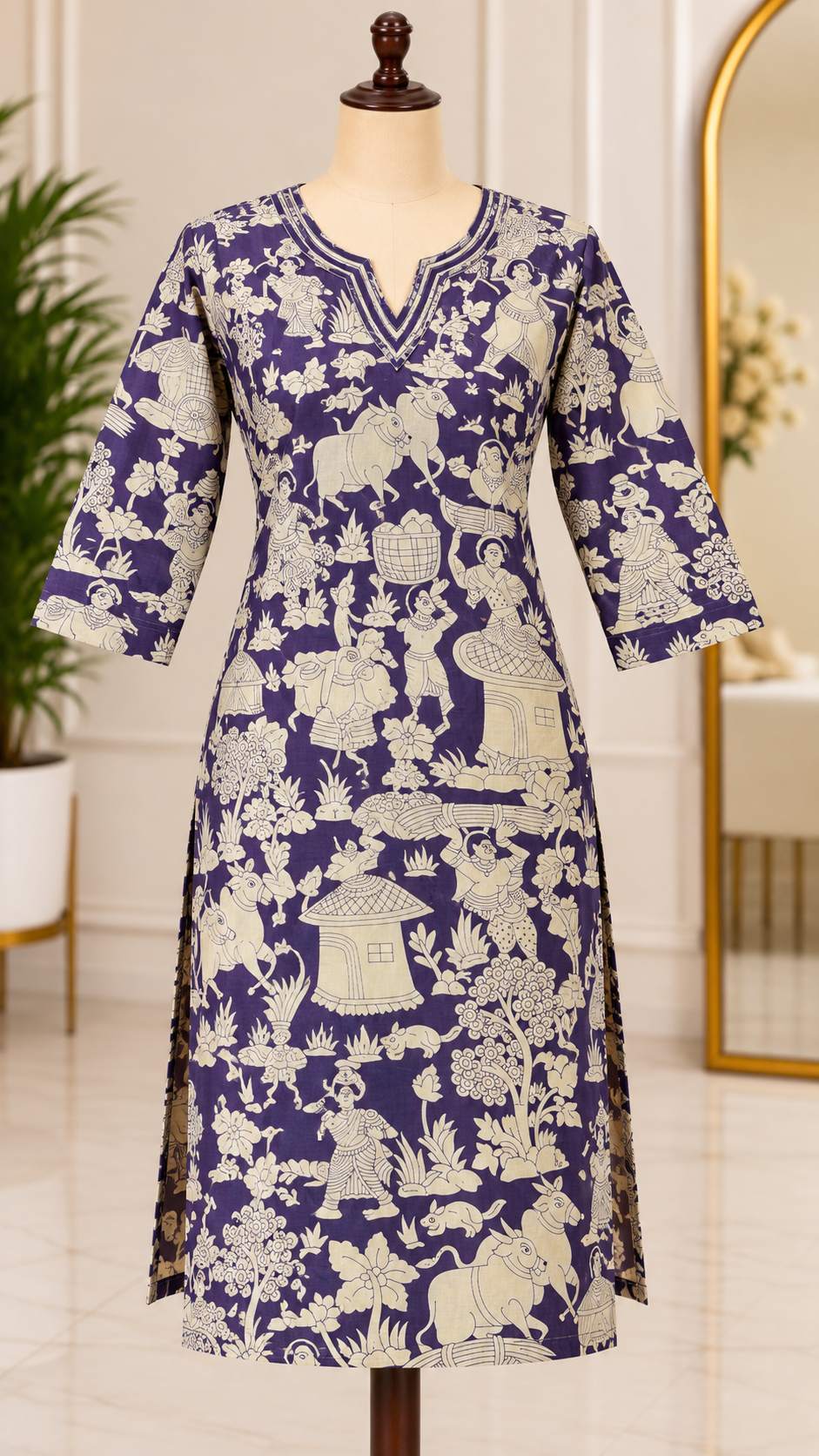 Kalamkari Kurti(12011)